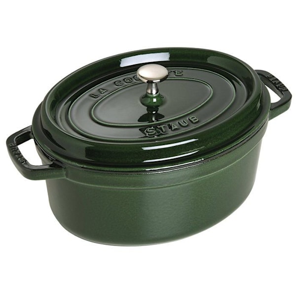 Staub Basil Oval Emaljerad gjutjärnsgryta -... Svart