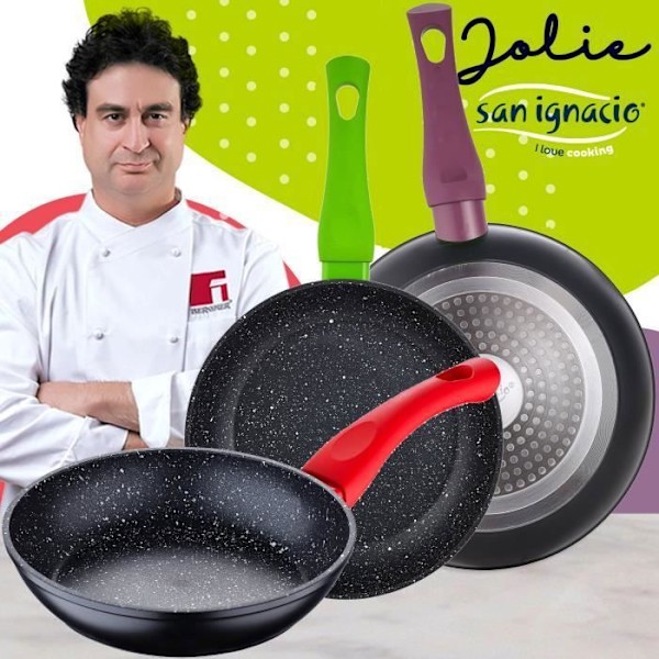 Stegepander - San Ignacio - Jolie - Smedet aluminium - Non-stick - Induktionskompatibel