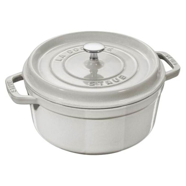 Staub Slow Cooker - Grydegryde 28cm Hvid Trøffel