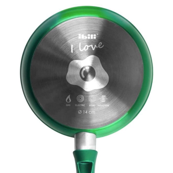 IBILI MiniAlu - "Avocado" tarttumaton paistinpannu (14 cm) - Alumiini - Täysinduktio