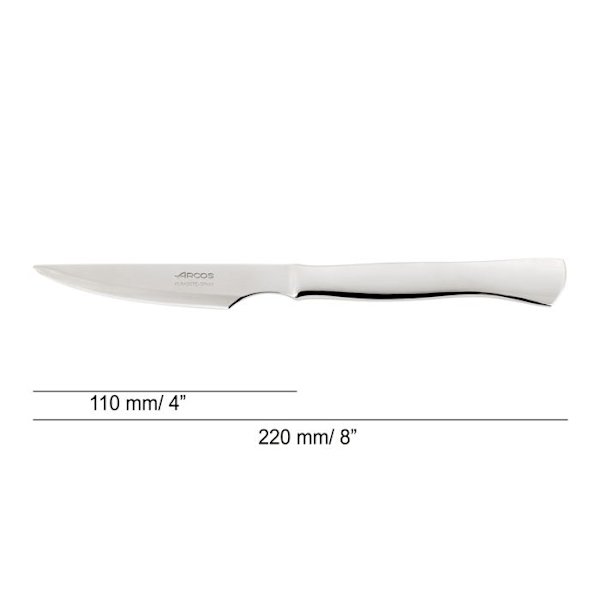 110 mm pihviveitsi sileällä reunalla - Ruostumattomasta teräksestä valmistettu monoblock paistetun lihan, kyljysten ja