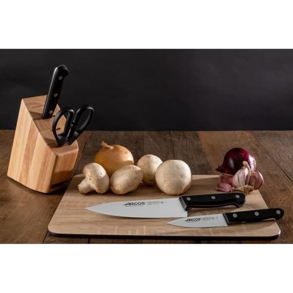 Køkken sæt - ARCOS - Universal - NITRUM® klinger - Knive 100/150/175 mm - Blok i gummitræ