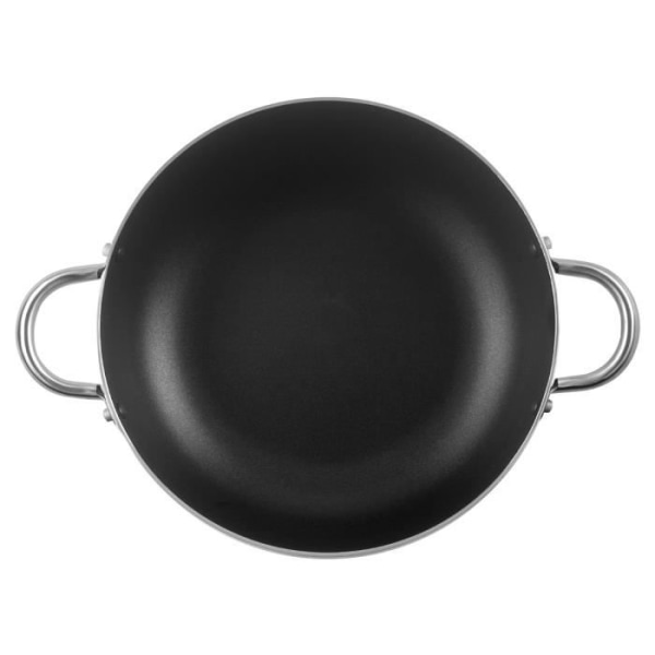 IBILI Gastronomy - Non-Stick stekpanna med 2 aluminiumhandtag (32 cm) - Handtag i rostfritt stål - Specialgas