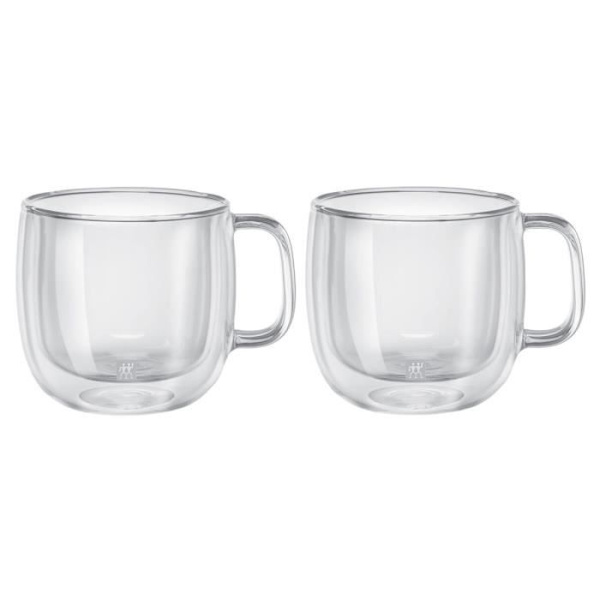 Kaffekoppar - ZWILLING - Sorrento - 2 Delar - 450 ml - Dubbelväggigt Borosilikatglas