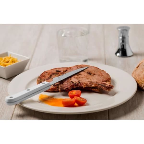 Bøfknive - ARCOS - Steak Basic - Rustfrit stål - Hvid polyoxymethylen - 115/225 mm