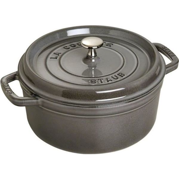 STAUB 405002460 - Rund cocotte - Ø 24 cm - Grafitgrå Grafitgrå