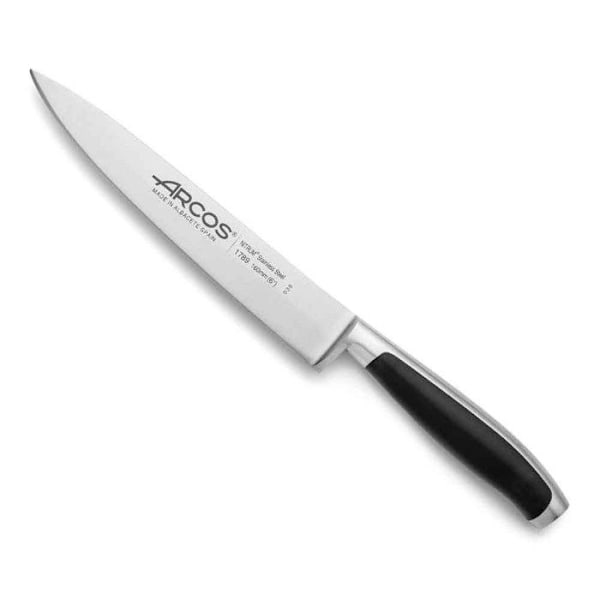 Køkkenkniv Arcos Kyoto 178900 i nitrum-stål med et 16 cm blade i et etui. Sort, Sølv