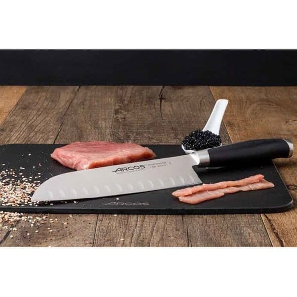 Couteau Santoku Arcos Kyoto 185mm Sort, Sølv