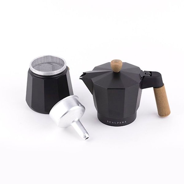 Scalpers HOME SC Italiensk kaffemaskine Sort 6 kopper Svart