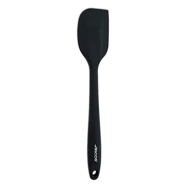 Silikonespatel - Arcos - 280 mm - Metalhåndtag - Rustfrit stål 18/8 - Sort Svart