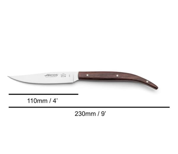 Bordknive - Arcos - Sæt med 4 stykker - Nitrum rustfrit stål - Rosa træ - Ergonomiske