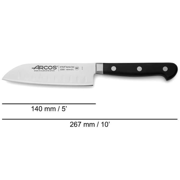 Santoku kniv - ARCOS - Opera - Klinge 14 cm - NITRUM® rustfrit stål - 100% smedet