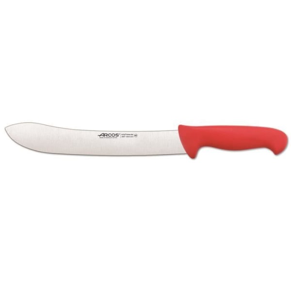 Arcos Color slagterkniv - Prof 292722 rustfrit stål Nitrum og mango ergonomisk klinge i rød polypropylen og klinge