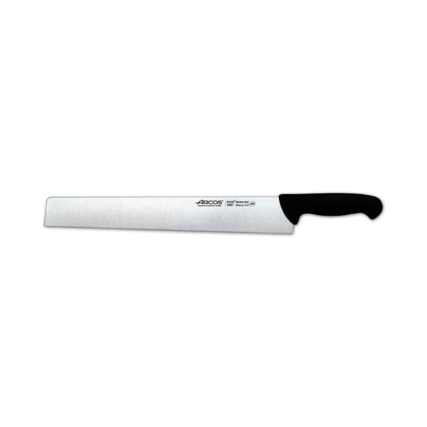 Salamiskærer Arcos 2900 - Prof 298725 i Nitrum rustfrit stål og ergonomisk polypropylenhåndtag i sort med 36 cm klinge.