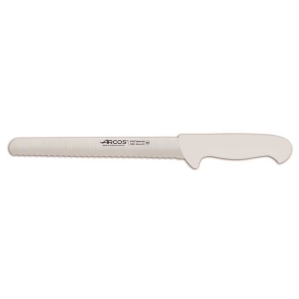 Arcos Couleur konditorkniv - Prof 295024 i Nitrum rustfrit stål og ergonomisk hvid polypropylen mango med klinge
