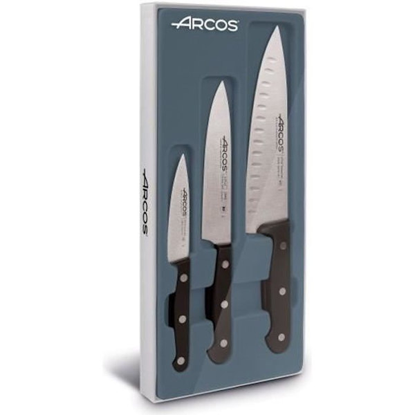 Arcos box Universal serie 3 knive til køkkenet 0,000000 Sort