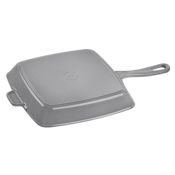 Grill - STAUB - Amerikansk - Emaljeret Støbejern - 26 cm - Grafitgrå
