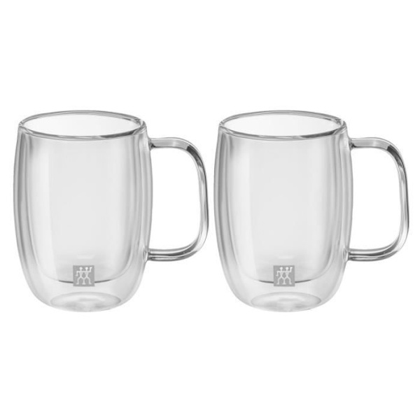 ZWILLING Sorrento - Dobbelt espressoglas med håndtag (2 stykker / 134 ml) - Borosilikatglas