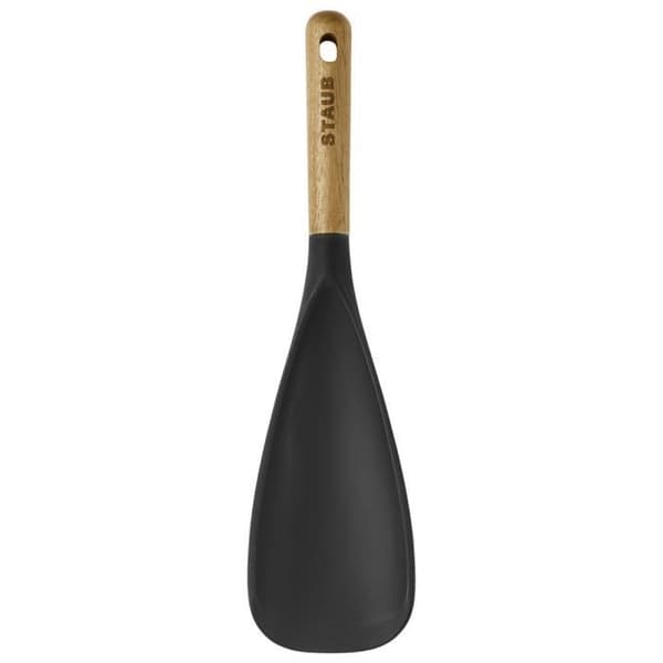 Multi-Use Ske fork - STAUB - 30 cm - Sort Silikon - Akacietræ - Køkkenredskaber