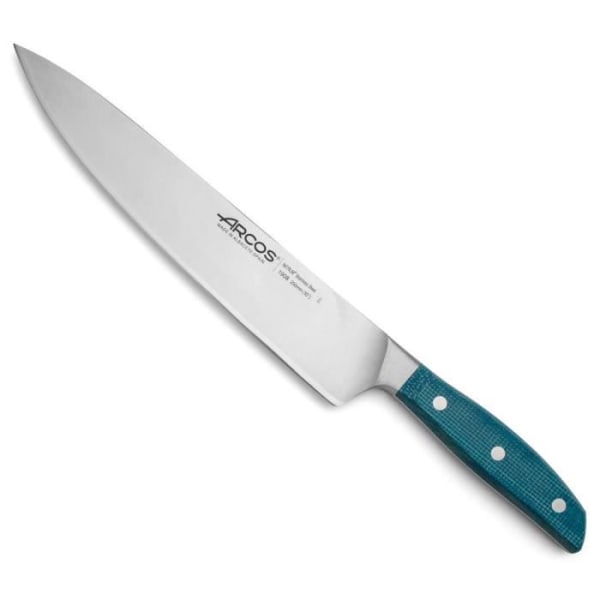 ARCOS Brooklyn - Kökskniv (250 mm) - Rostfritt stål / Blå Micarta