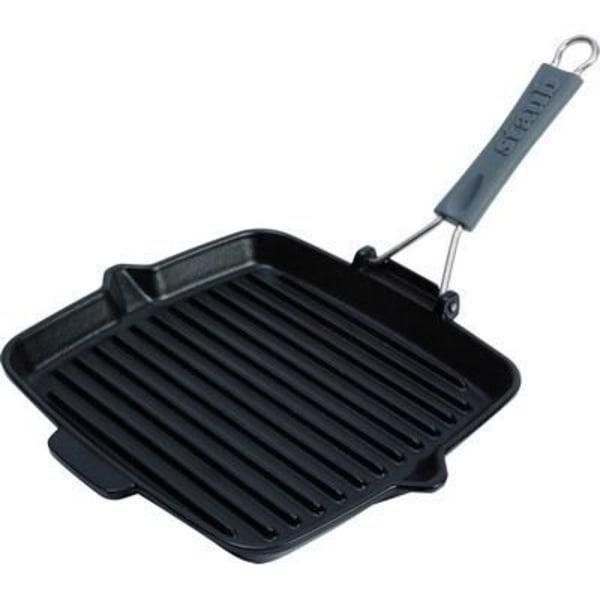 STAUB Grill sort firkant 24x24cm Svart