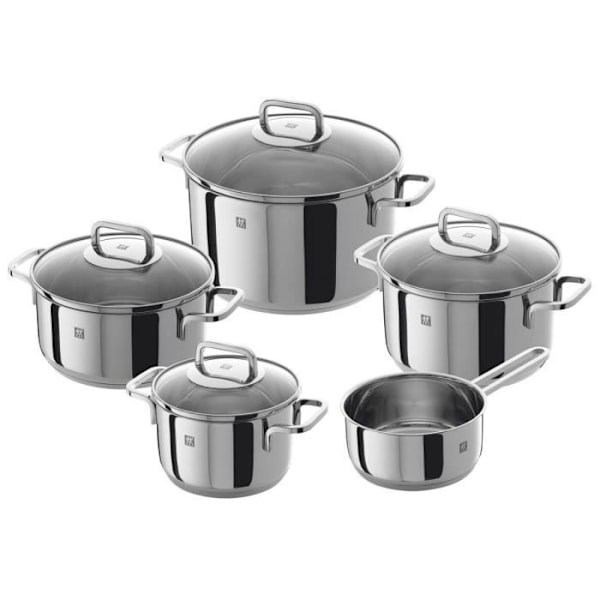 ZWILLING Quadro - Grydesæt (5 stk) - Rustfrit stål