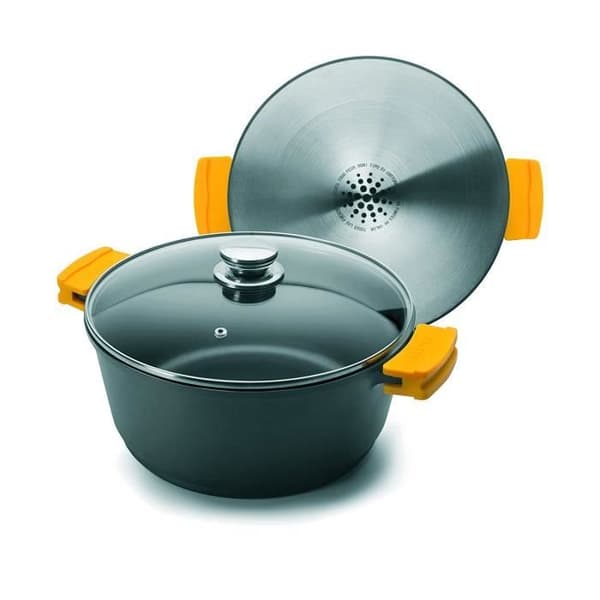 Casserole - IBILI - Evolution - 24 cm - Non-stick - Glaslåg med dampventil
