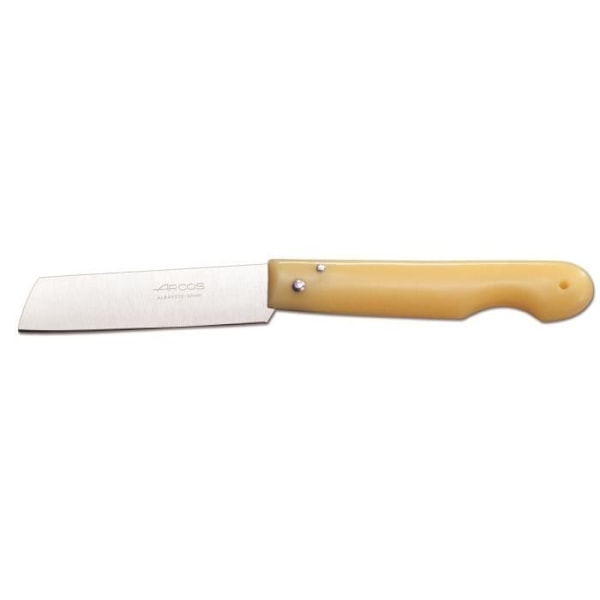 Arcos 485700 ammattiveitsi NITRUM® ruostumatonta terästä, keltaista polypropeenimangoa ja 8,5 cm terä laatikossa