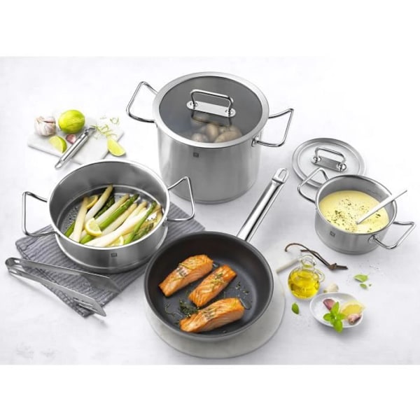 ZWILLING Pro - Høj gryde med glaslåg (28 cm) - Rustfrit stål