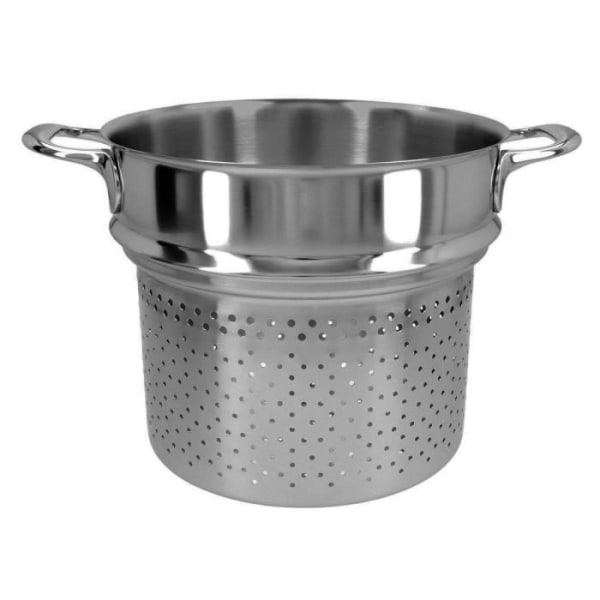 DEMEYERE - Atlantis 7 - Pasta Korg - 24 cm, Kapacitet: 8 l, 18/10 rostfritt stål, Silver