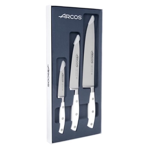 ARCOS Riviera Blanc - Box med 3 knivar