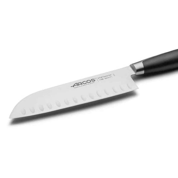 Couteau Santoku Arcos Kyoto 185mm Sort, Sølv
