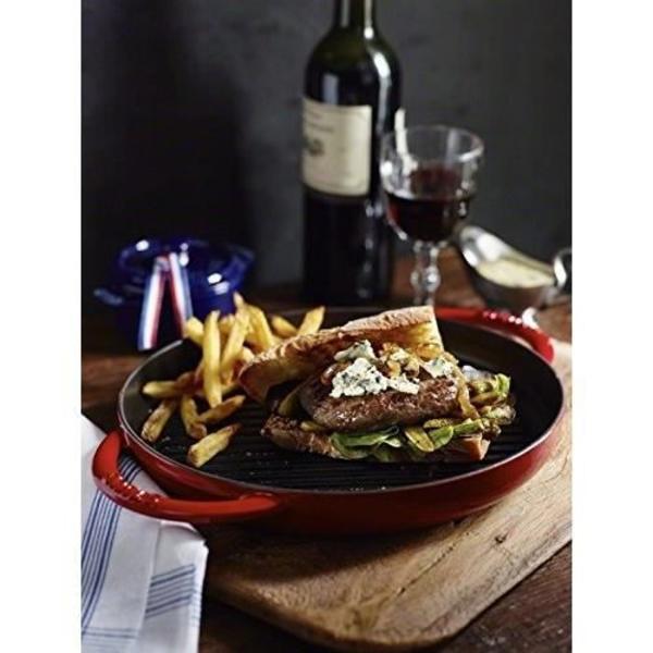 Grill i støbejern - STAUB - 40511-781-0 - 22 cm - Ergonomiske håndtag - Induktionskompatibel