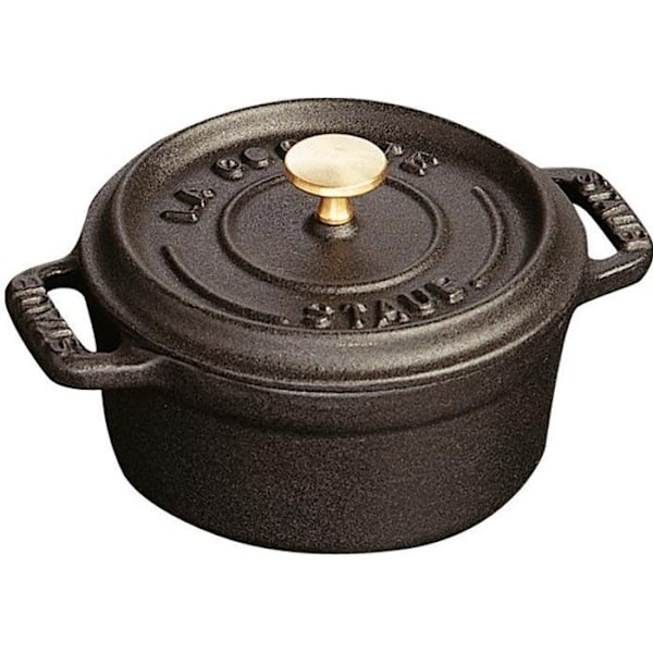 Pyöreä uunivuoka (mini) mattamusta Staub Svart blå