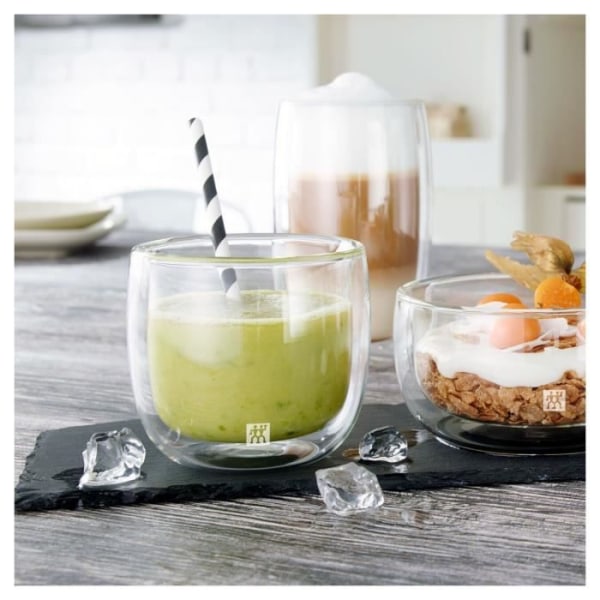 Kaksinkertainen lasi - ZWILLING - Tee - 240ml - Läpinäkyvä - 2 kappaletta Transparent