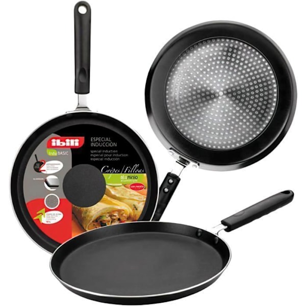 IBILI - Indubasic pannukakkuvuoka, 23 cm, alumiini, tarttumaton, yhteensopiva induktion kanssa