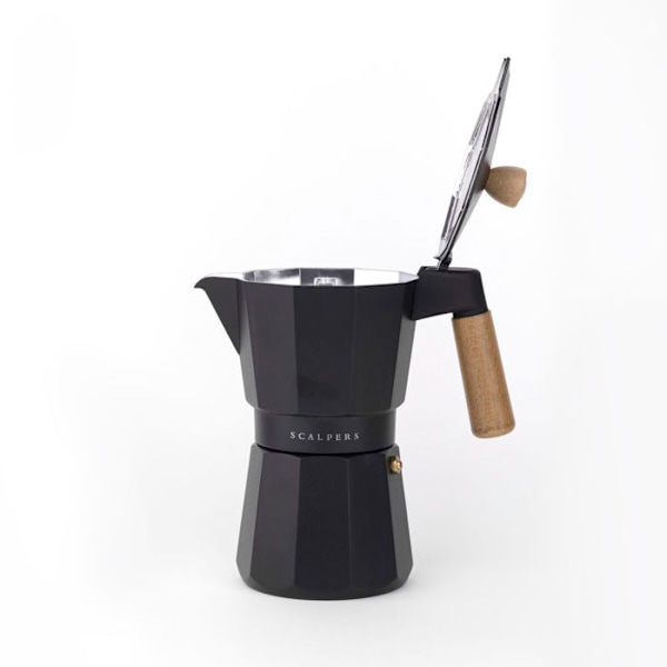Scalpers HOME SC Italiensk kaffemaskine Sort 6 kopper Svart