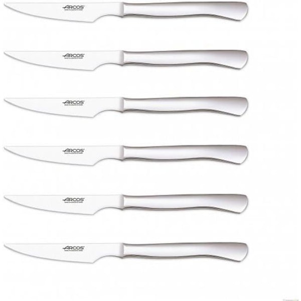 Æske med 6 Arcos steakknive i rustfrit stål man