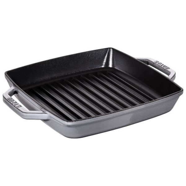 Staub - Grafitgrå Firkantet Grill 23cm