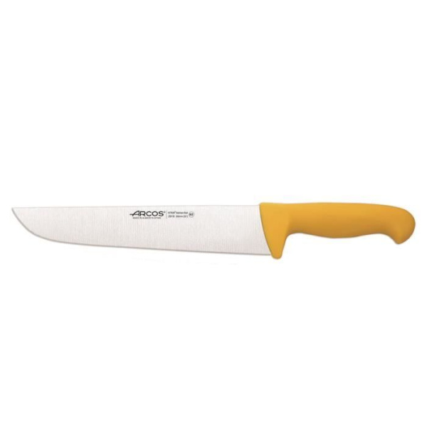 Slaktkniv Arcos Color - Prof 291800 i rostfritt stål Nitrum och mango polypropen gul ergonomisk med blad av