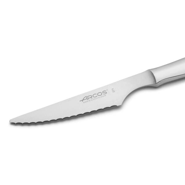 Steakkniv i rustfrit stål med kærv 11 cm Cuchillos de mesa-