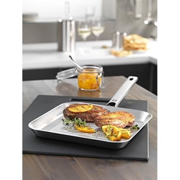 Zwilling 40996-024 Firkantet grill, rustfrit stål, sølv, 24 x 24 cm 40996-024