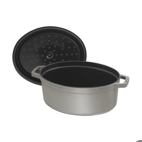 STAUB 405002360 - Ovalt ildfast fad - Ø 23 cm - Grafitgrå Grafitgrå