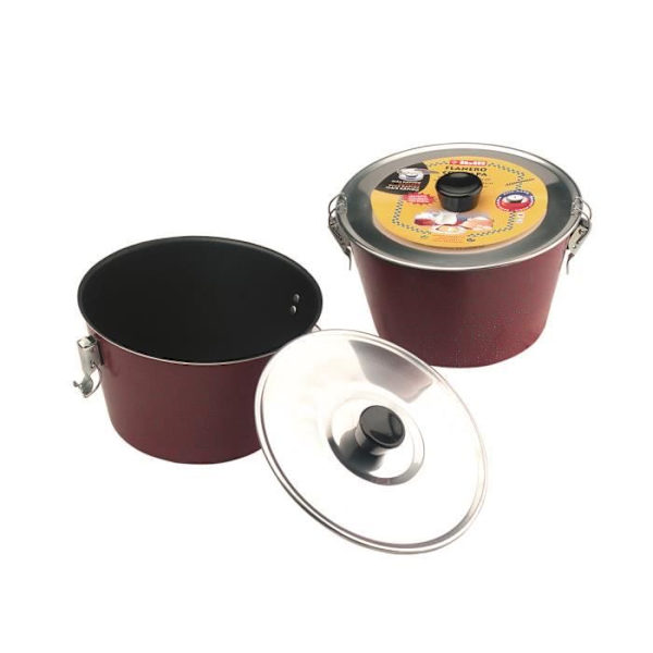 Buddingform - Ibili - 356020 - 20 cm - Non-stick aluminium - Sortplettet rød Rödspräcklig svart