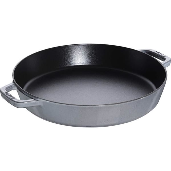 STAUB Gjutjärnsstekpanna, Grafitgrå, 34 cm - 40511-072-0