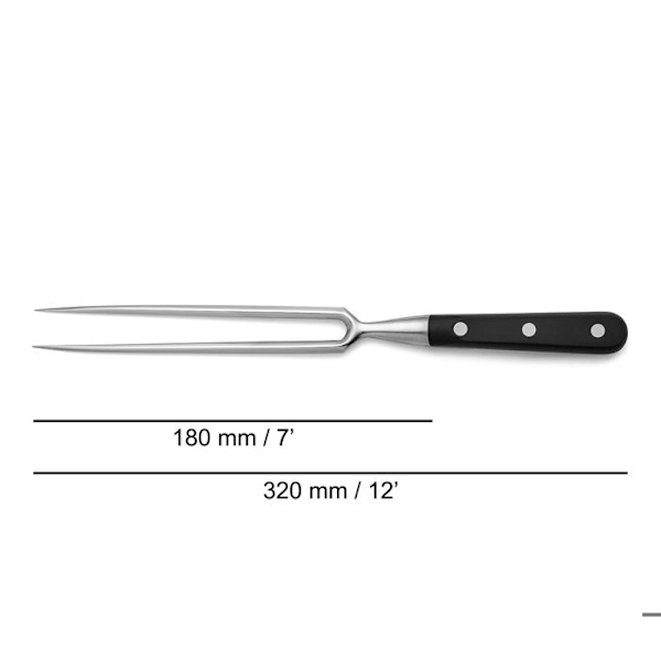 Lihahaarukka - ARCOS - Riviera 18cm - Taottu ruostumaton teräs - POM-kahva - Korkea kovuus