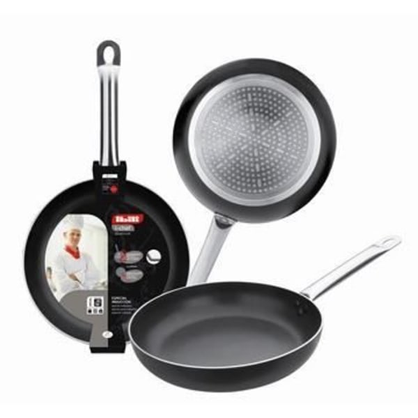 . ALU FAN I CHEF RUSTFRI STÅL HÅNDTAG (24cm).