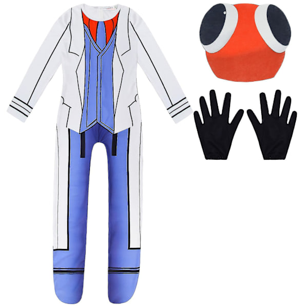 Kids Rainbow Friends Costume Red Ant Man Cosplay Jumpsuit Kostym 150(145-155CM) I 130(125-135CM)