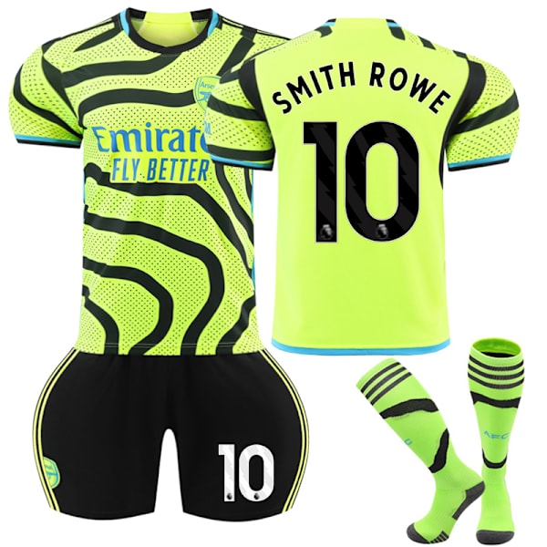 23-24 Arsenal Børneudebanefodboldtrøje Kit nr 10 SMITH ROWE 8-9 Years