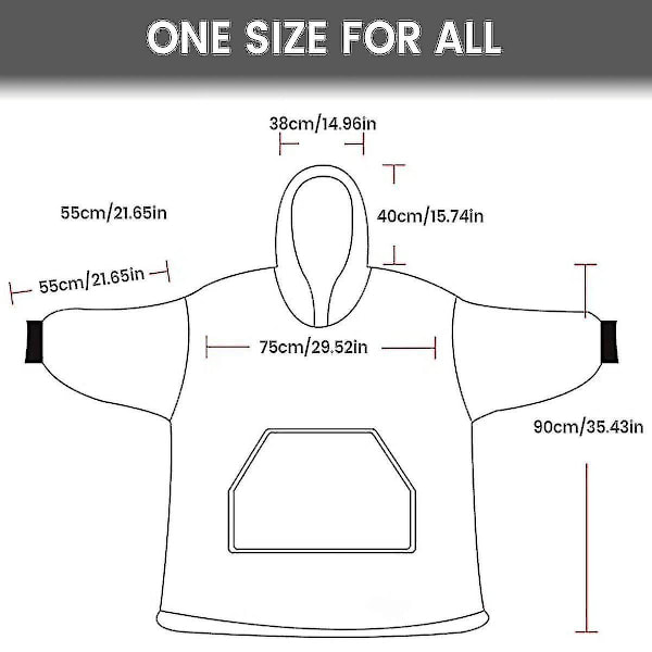 Avocado-hættetrøje Oversized tæppe Sherpa Fleece Ultra Giant Comfy Hættetrøje Voksen_a